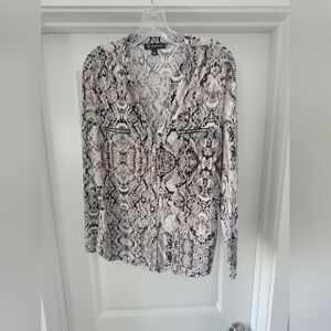 INC Snake Print Blouse